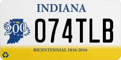IN license plate 074TLB