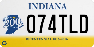 IN license plate 074TLD