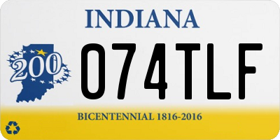 IN license plate 074TLF