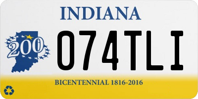 IN license plate 074TLI