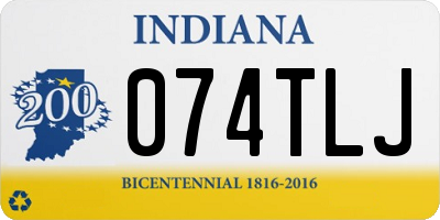 IN license plate 074TLJ