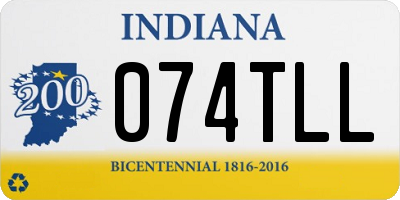 IN license plate 074TLL