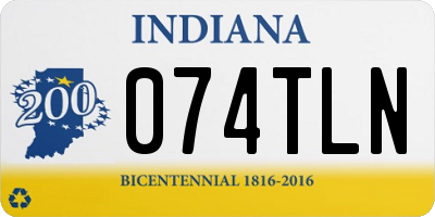 IN license plate 074TLN