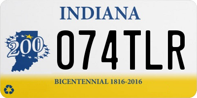 IN license plate 074TLR