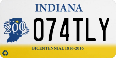 IN license plate 074TLY
