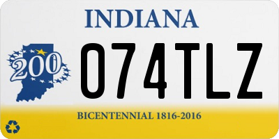 IN license plate 074TLZ