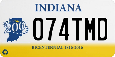 IN license plate 074TMD