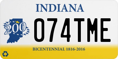 IN license plate 074TME