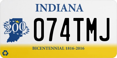 IN license plate 074TMJ