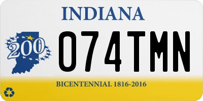 IN license plate 074TMN