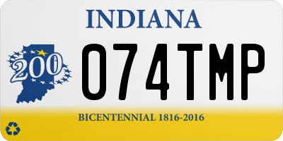 IN license plate 074TMP