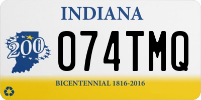 IN license plate 074TMQ