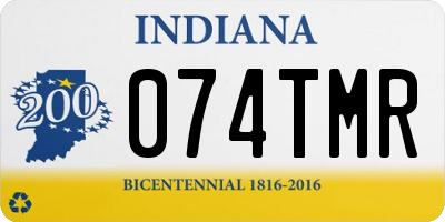 IN license plate 074TMR