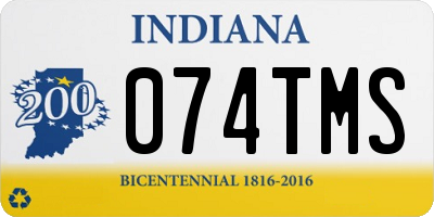 IN license plate 074TMS