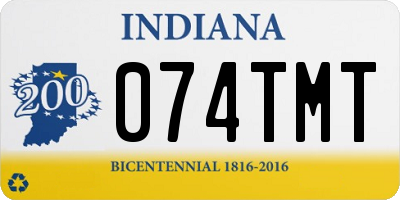 IN license plate 074TMT