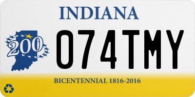 IN license plate 074TMY