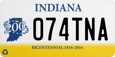 IN license plate 074TNA
