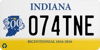 IN license plate 074TNE