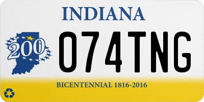 IN license plate 074TNG