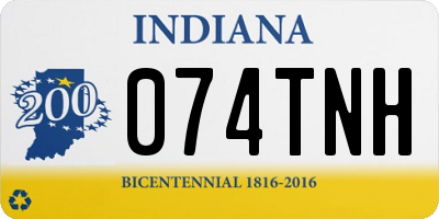 IN license plate 074TNH