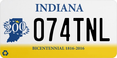 IN license plate 074TNL