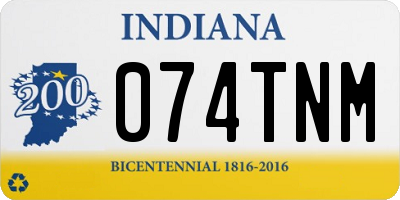 IN license plate 074TNM