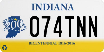 IN license plate 074TNN