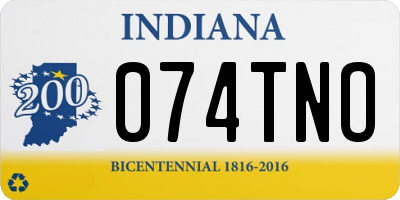 IN license plate 074TNO