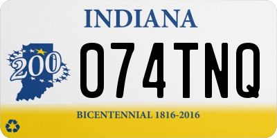 IN license plate 074TNQ