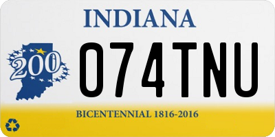 IN license plate 074TNU
