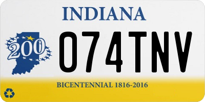 IN license plate 074TNV