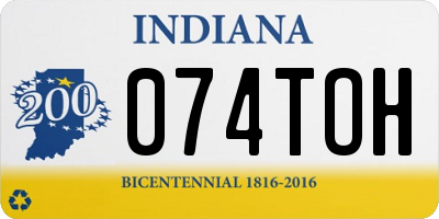 IN license plate 074TOH