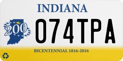 IN license plate 074TPA