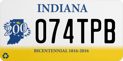 IN license plate 074TPB