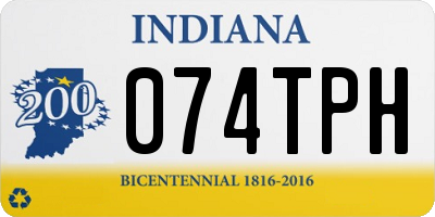 IN license plate 074TPH