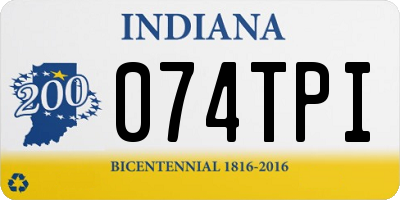 IN license plate 074TPI