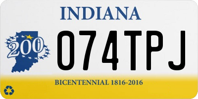 IN license plate 074TPJ