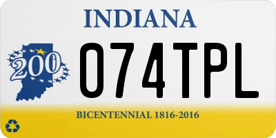 IN license plate 074TPL