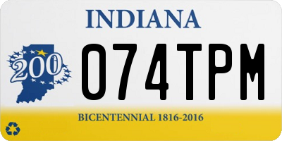IN license plate 074TPM