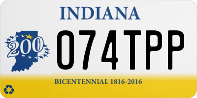 IN license plate 074TPP