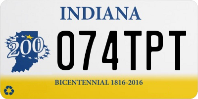 IN license plate 074TPT