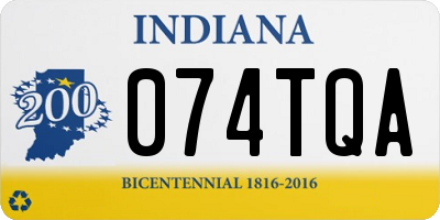 IN license plate 074TQA