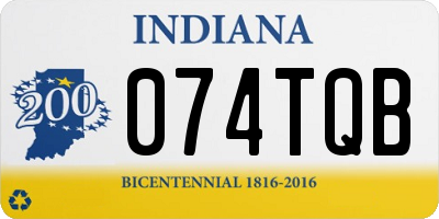 IN license plate 074TQB