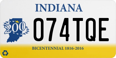 IN license plate 074TQE