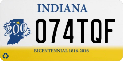 IN license plate 074TQF