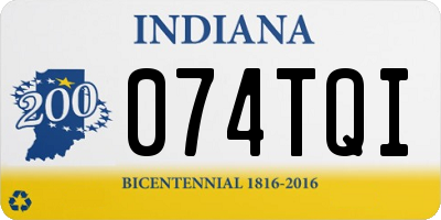 IN license plate 074TQI