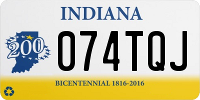 IN license plate 074TQJ