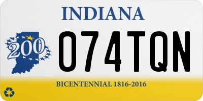 IN license plate 074TQN