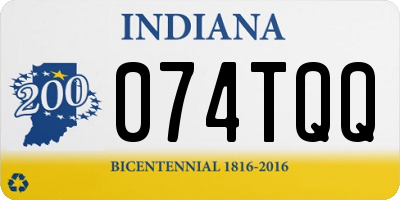 IN license plate 074TQQ