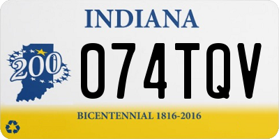 IN license plate 074TQV